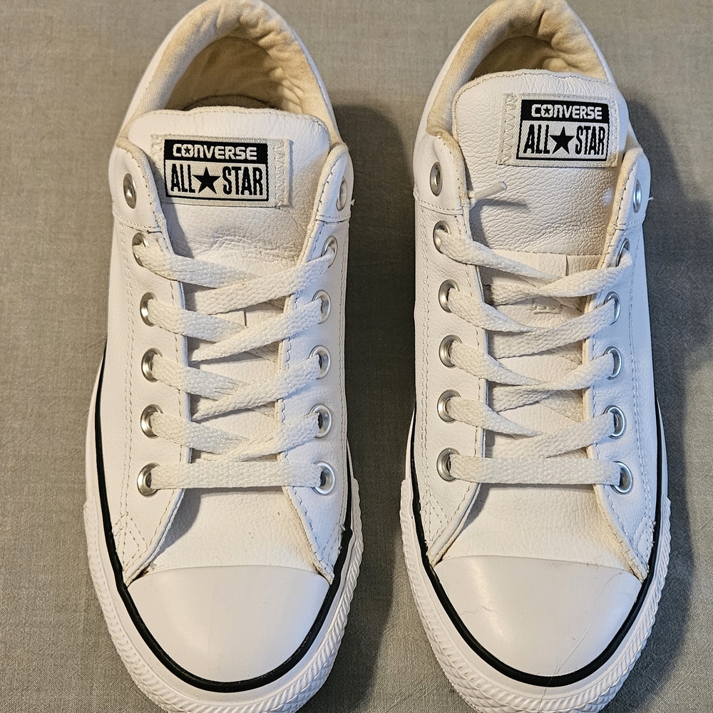 Converse White Leather Sneakers